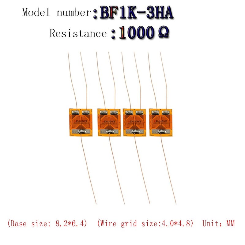Taidacent 2PCS BF1K BF120 BF350 BF650 Half Bridge Strain Gauge Wheatstone Bridge Rosette Sensor Resistance Type Torque/Shear Force (BF350-3HA) - Image 3